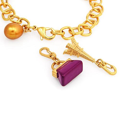 MORELLATO- PARIS CHARMS N GENUINE PEARL BRACELET